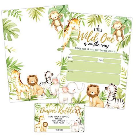 Your Main Event Prints Jungle Baby Shower Invitations Safari Elephant