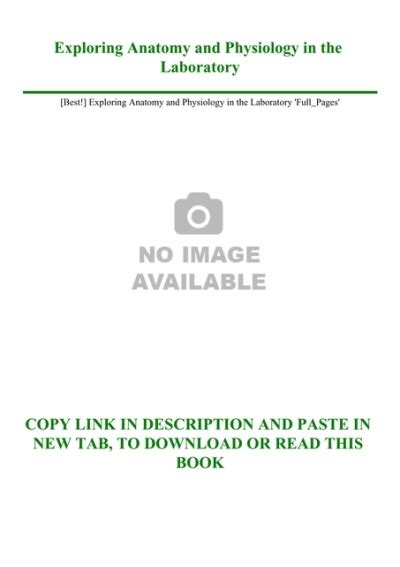 Best Exploring Anatomy And Physiology In The Laboratory Full Pages