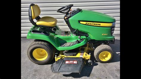 John Deere Select Series X360 Riding Lawn Mower For Sale Youtube