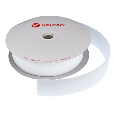 Mm Wide X Metre Roll Of Low Profile Sew On Velour White Loop