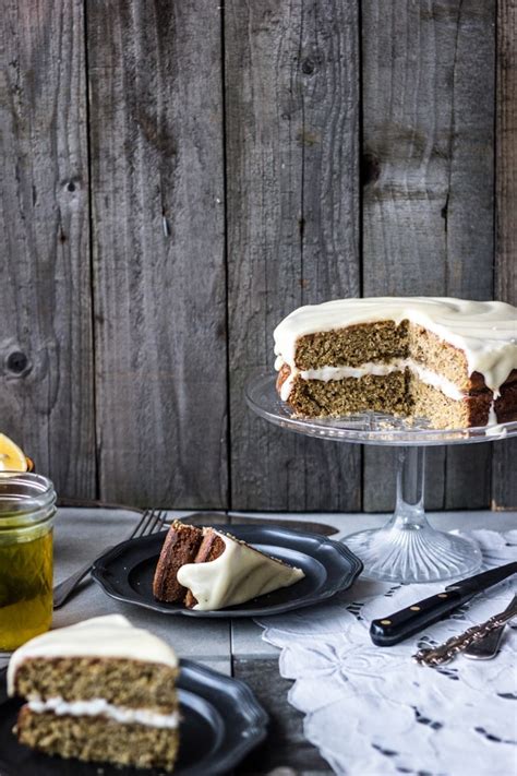 Wholegrain Lemon Poppy Seed Layer Cake Izy Hossack Top With Cinnamon