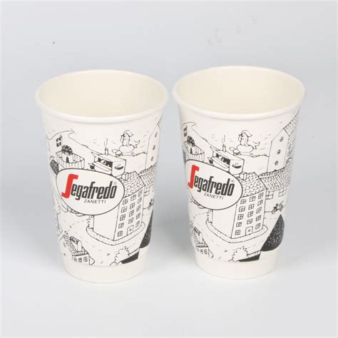 Cheap Disposable 12oz Double Wall Hot Drink Paper Cup Single Layer