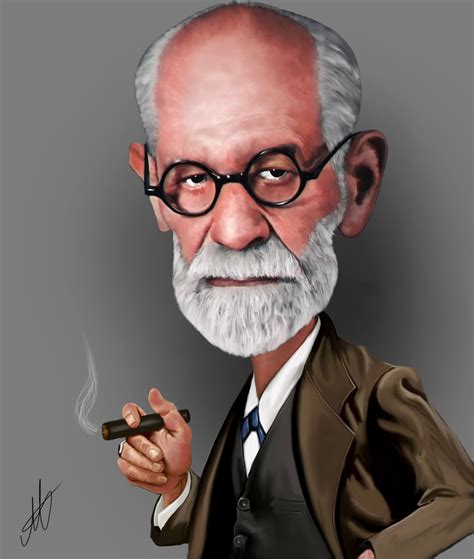 Caricature of Sigmund Freud
