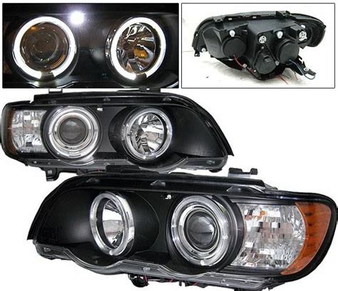 Bmw X Car Option Led Dual Halo Projector Headlights Black Lp