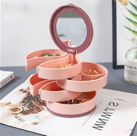 Jewelry Organizer Multilayer Rotating Plastic Jewelry Stand Etsy