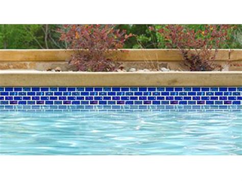 National Pool Tile Equinox 1x2 Glass Tile Dark Blue EQX MIDNIGHT1X2