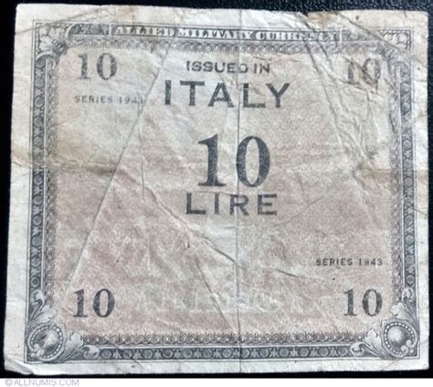 Lire Allied Military Currency Series Italy Banknote