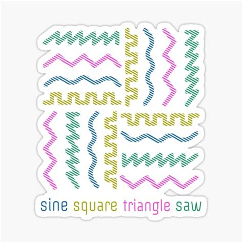 "Synthesizer Waveform" Sticker for Sale by mewzeek-T | Redbubble
