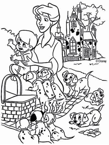 Kids-n-fun.com | 77 coloring pages of 101 Dalmatians