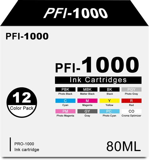 Amazon Pfi Ink Tank Replacement For Canon Pfi Ml Ink