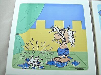 Rare Asterix And Obelix By Uderzo Tiles Villeroy Boch France