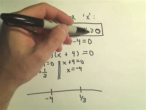 Solving Quadratic Inequalities Example 3 Youtube