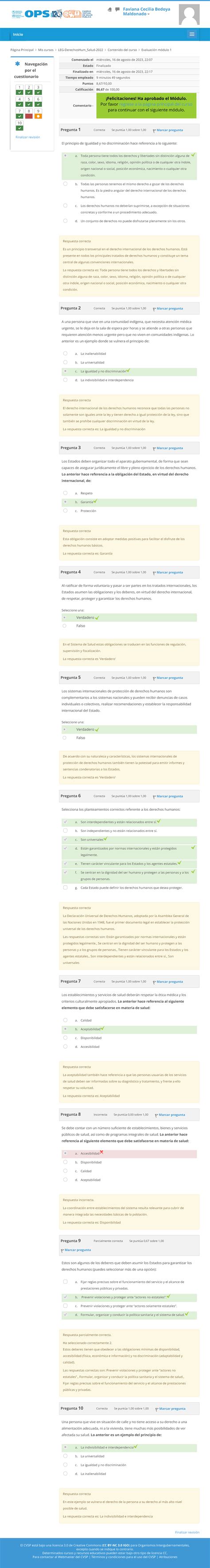 Evaluaci N M Dulo Revisi N Del Intento Inicio Comenzado El