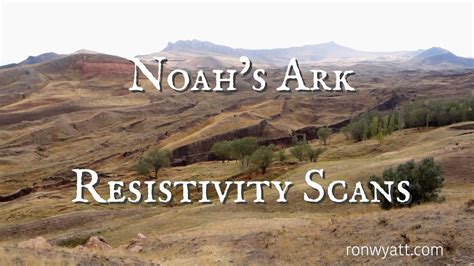 Noahs Ark Resistivity Scans Pt 2 The Scans Noahs Ark Mystery Of