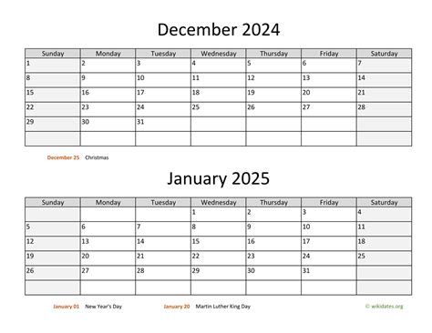 Calendar December 2025 And January 2025 Calendar Saba Roxine