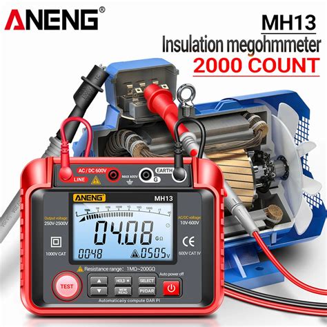 Aneng Mh Digital Multimeter Megometro Ohm Tester Insulation Earth