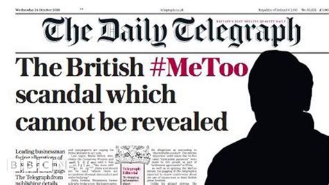 Court Stops Telegraph Publishing Sexual Harassment Story Bbc News