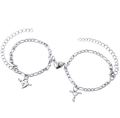 Magnetic Heart Key And Lock Bracelets Magnetic Couples Bracelets