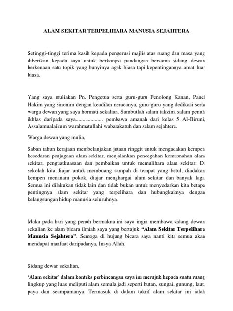 PDF Alam Sekitar Terpelihara Manusia Sejahtera 2 DOKUMEN TIPS