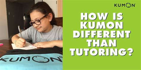 How Kumon Is Different Than Tutoring Student Resources