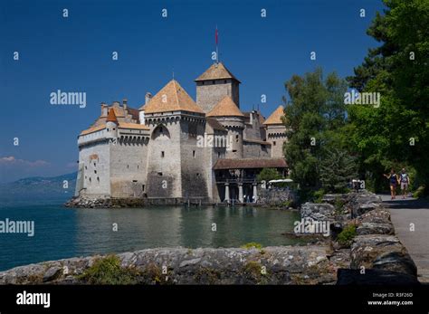 Chillon Castle Ch Teau De Chillon On The Shores Of Lake Geneva Lac