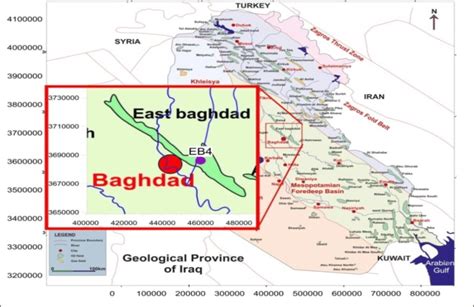 A Map Of The Locations Of Oil And Gas Fields In Iraq Showing The Well