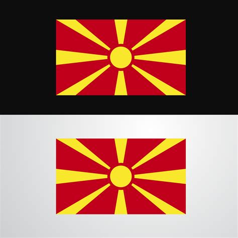 Macedonia Flag banner design 14315654 Vector Art at Vecteezy