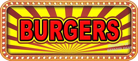 Burgers Hamburgers Cheeseburgers Concession Food Truck Restaurant Decal