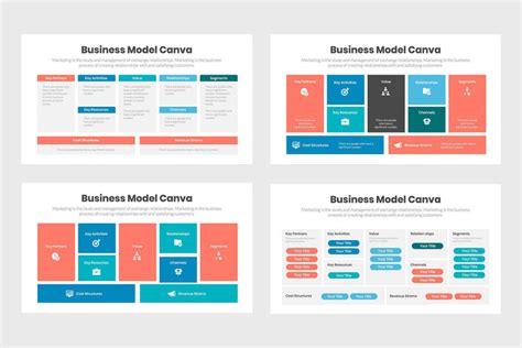 Business Model Canva Infographics Slidequest