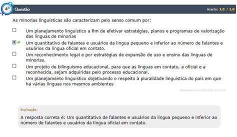 1º Ciclo do Simulado AV GABARITO 2021 2 EAD Tópicos em Libras