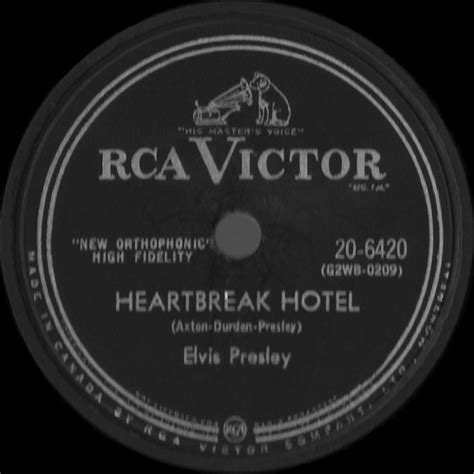 Elvis Presley Heartbreak Hotel 1956 Shellac Discogs