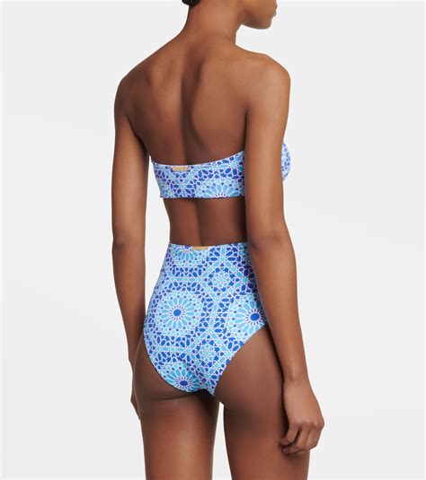 Braga De Bikini Dorit Con Motivo En Azul Alexandra Miro Mytheresa
