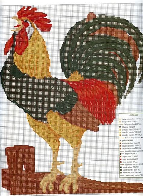 Gallery Ru Photo 34 Roosters Irisha Ira Rooster Cross Stitch