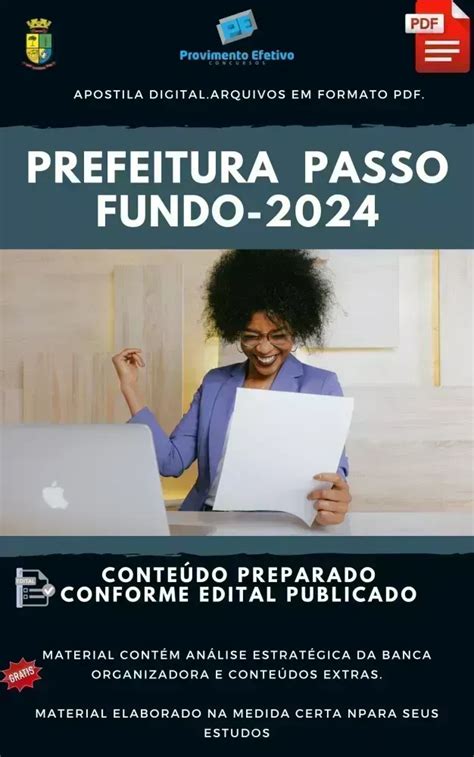 Provimento Efetivo Concursos Apostila Pref Passo Fundo Engenheiro