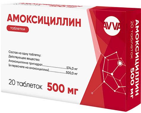 Амоксициллин таблетки 500 мг инструкция по применению