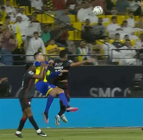 Spotted Cristiano Ronaldo Attempts To Recreate His Iconic 2018 Bicycle Kick Goal For Al Nassr