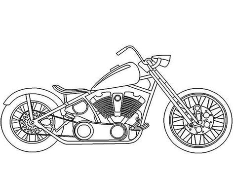 Cool Harley Davidson Motorcycle Coloring Page Free Printable Coloring