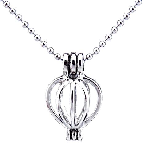 Mm Mm Mm Mm Mm Bead Cage Locket Necklace Pearl Cage