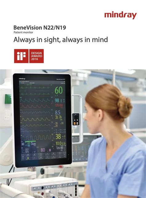 Mindray BeneVision N19 22 Monitor Respiratory Care Africa