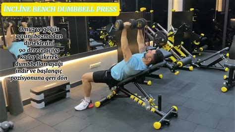 İncline Bench Dumbbell Press Nasıl Yapılır Youtube