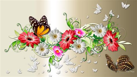 Spring Butterflies Wallpaper - WallpaperSafari