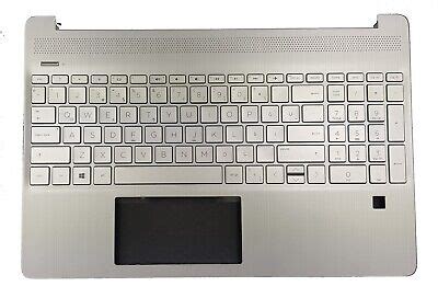 New Hp Ef Dy S Eq Palmrest Keyboard Qwerty Us Greek Silver