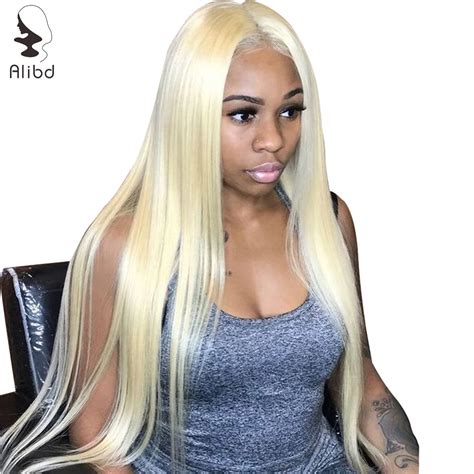 Alibd 613 Blonde Human Hair Wigs Brazilian Straight 13x6 Lace Front Wig