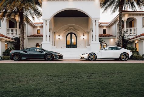 Sportscars in Front of a Mansion · Free Stock Photo