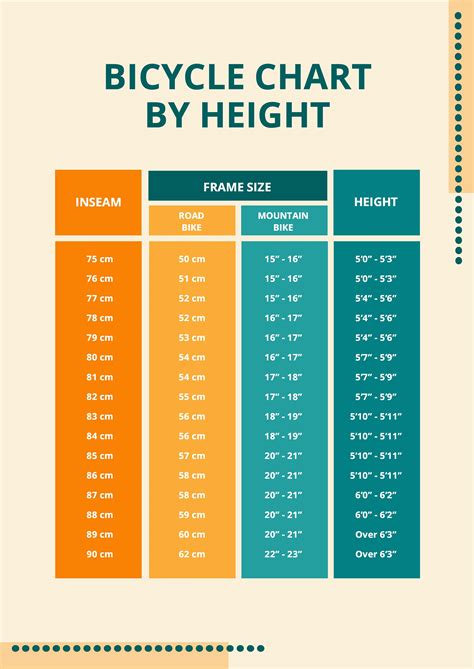 Free Bmx Bike Size Chart Download In Pdf 55 Off