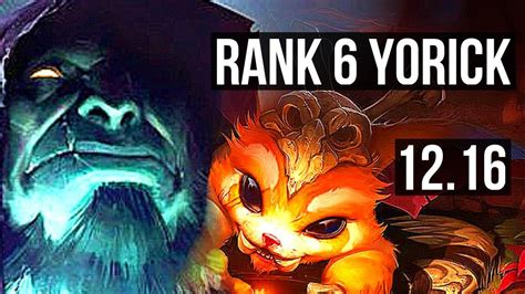 YORICK Vs GNAR TOP Rank 6 Yorick 5 1 8 1800 Games 1 4M Mastery