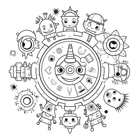 Intriguing Sci Fi Coloring Page Coloring Page