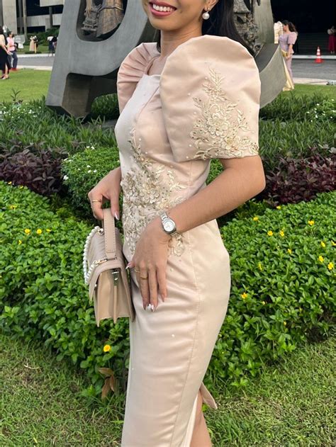 Modern Filipiniana Dress For Oath Taking