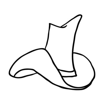Cowboy Hat Black And White Symbol Country Sketches Vector, Symbol ...