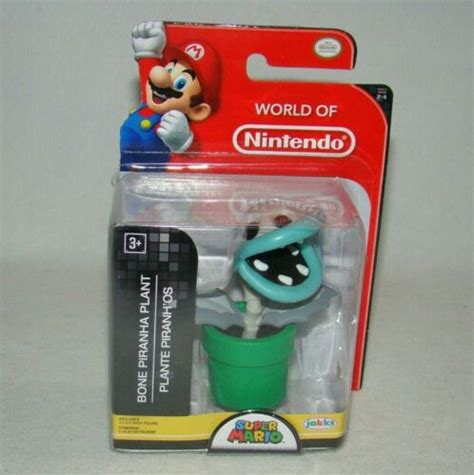 World Of Nintendo Super Mario Bone Piranha Plant Geekedouttoys